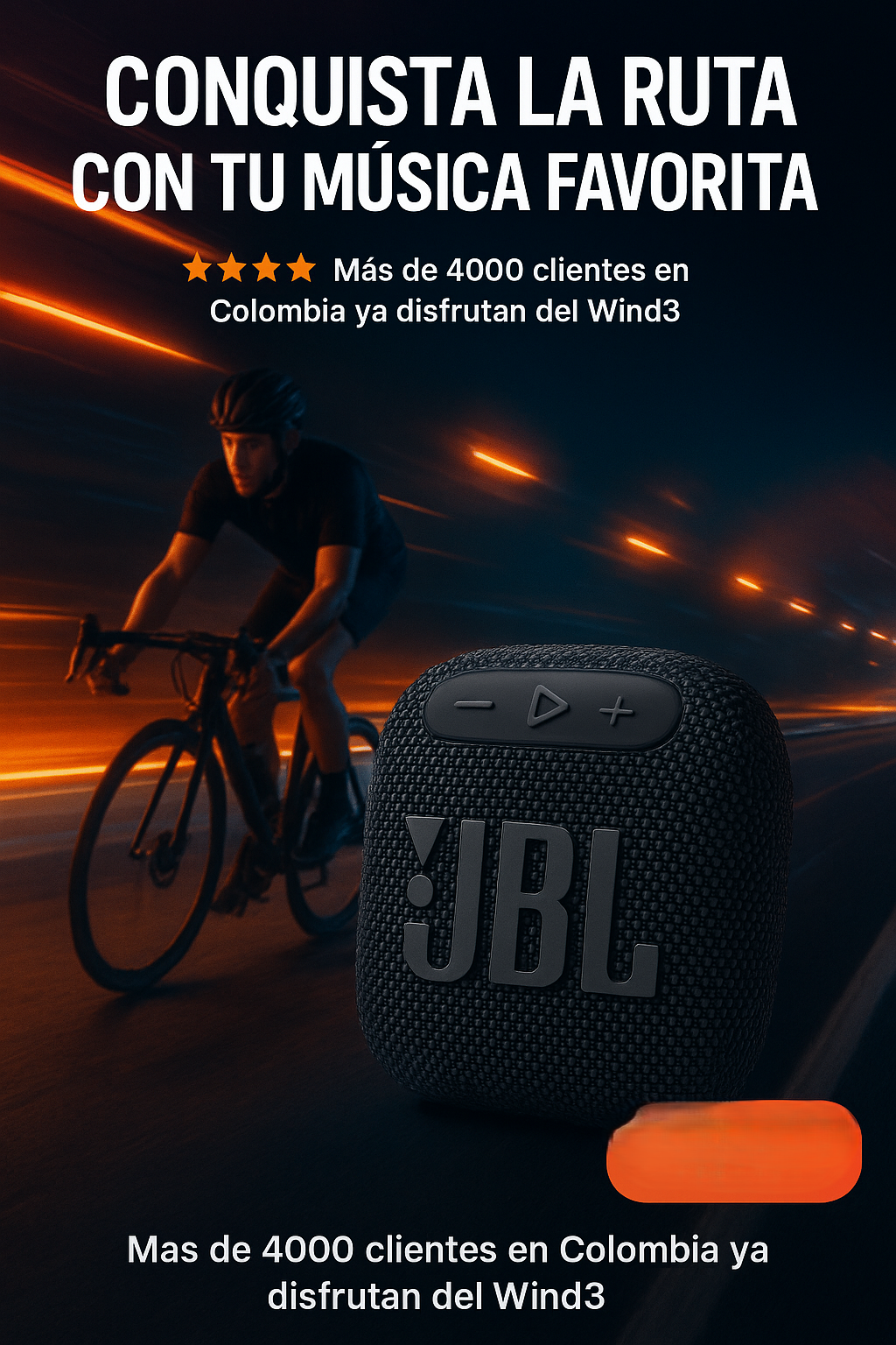 PARLANTE PARA BICICLETA O MOTO WIND 3 1.1